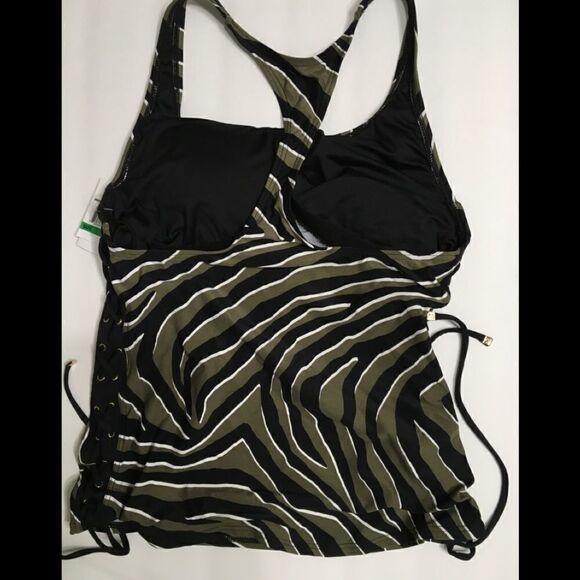 Michael Kors animal print tankini top. Small. NWT - Picture 14 of 14